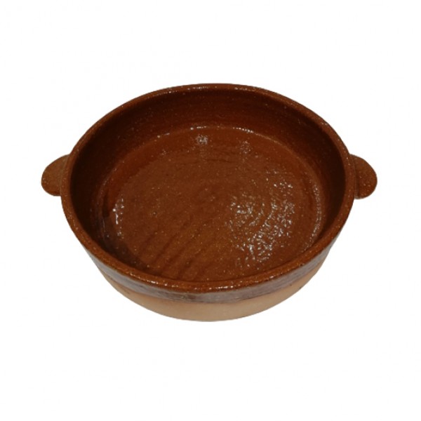 Cazuela de barro para cocinar con tapa 30 cm. - Artesanum